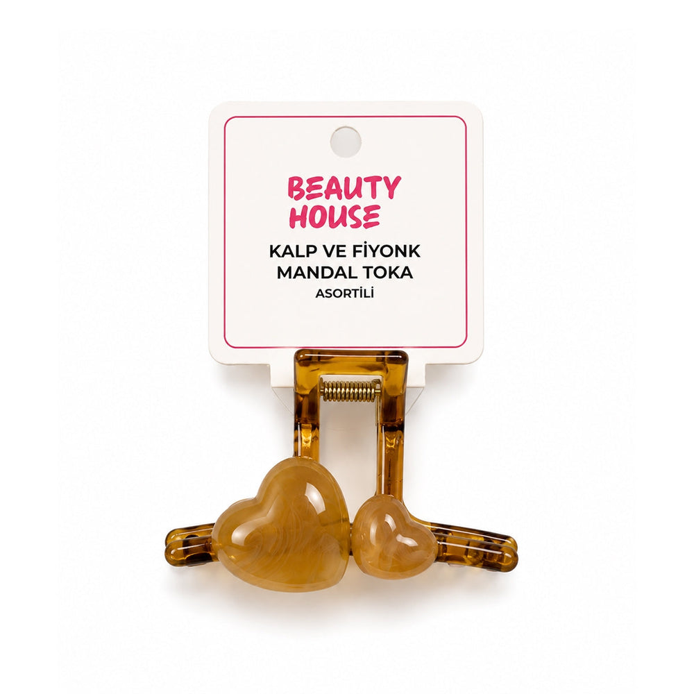 Beauty House Heart & Bow Claw Clip Hair Accessory 1 pc
