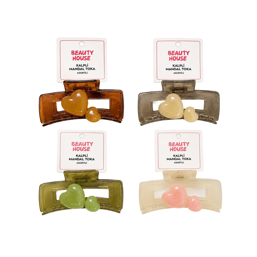 Beauty House Heart Claw Clip for Stylish Hair Styling 1 pc