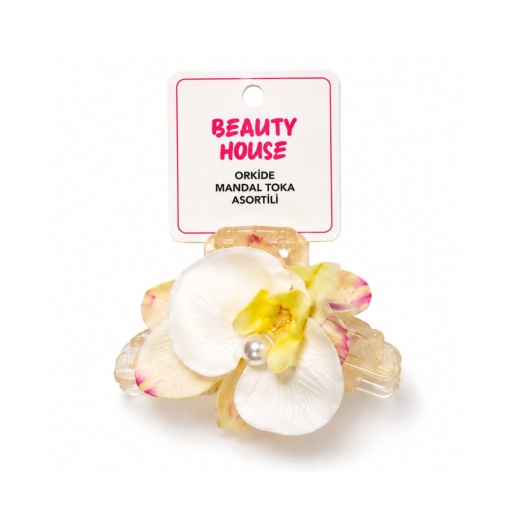 Beauty House Orchid Flower Hair Claw Clip 1 pc