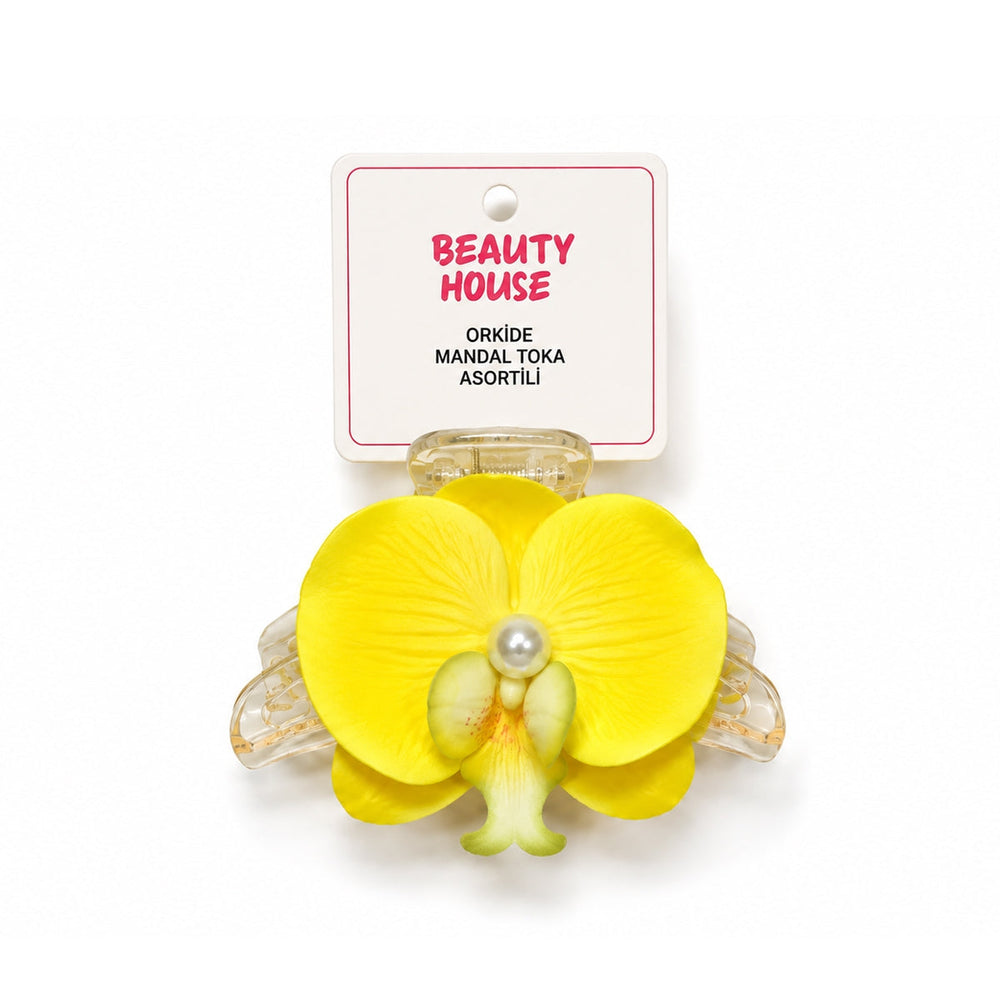 Beauty House Orchid Flower Hair Claw Clip 1 pc