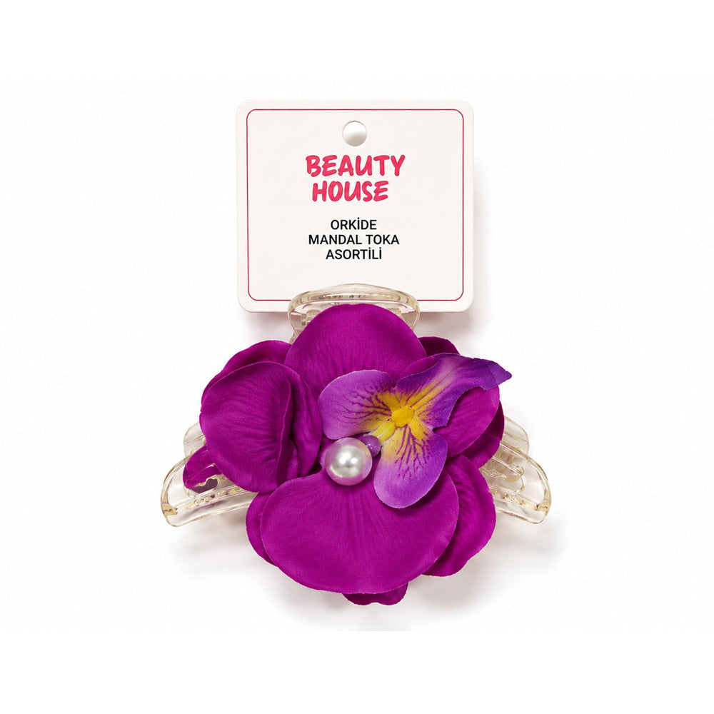 Beauty House Orchid Flower Hair Claw Clip 1 pc