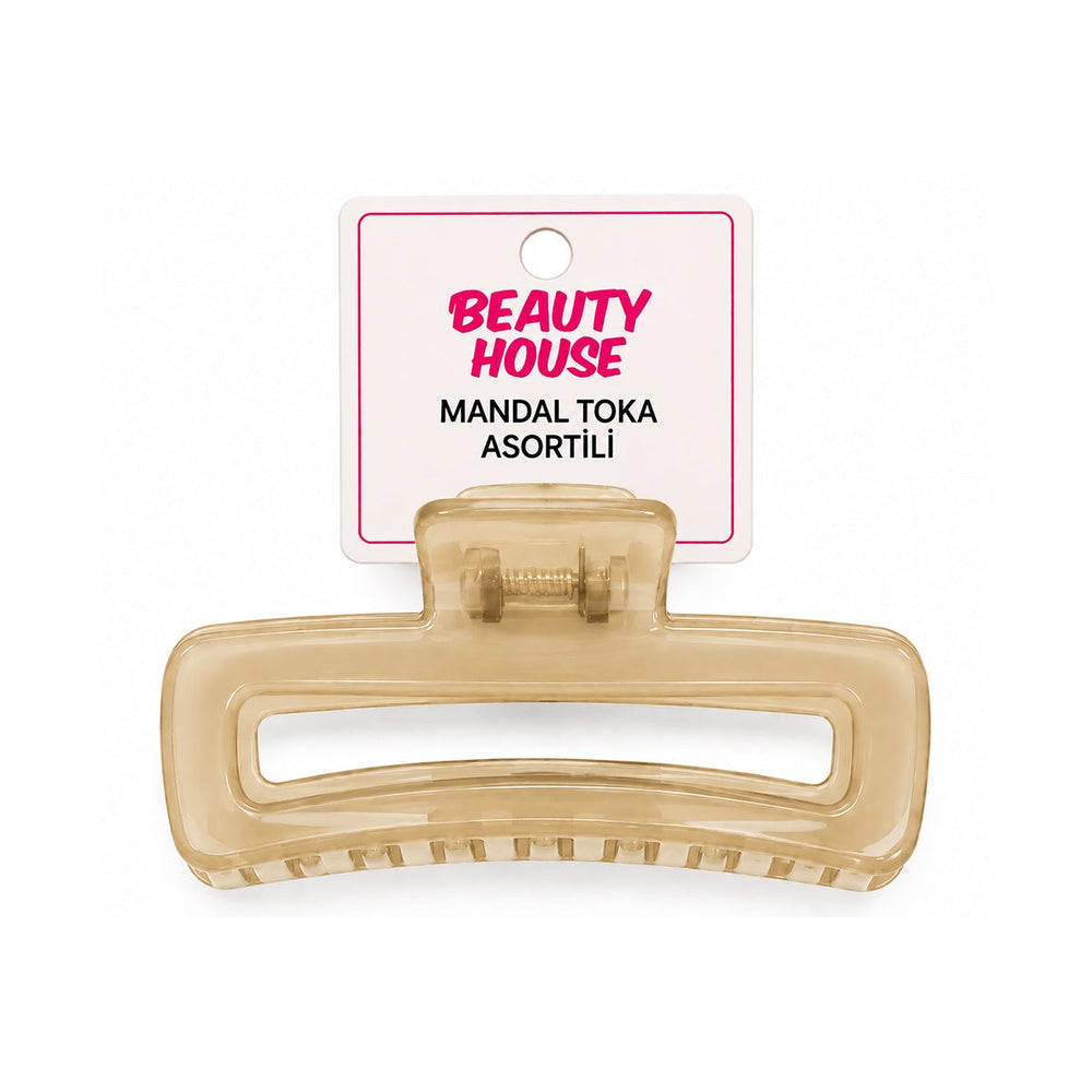 Beauty House Rectangular Claw Clip for Secure Styling 1 pc