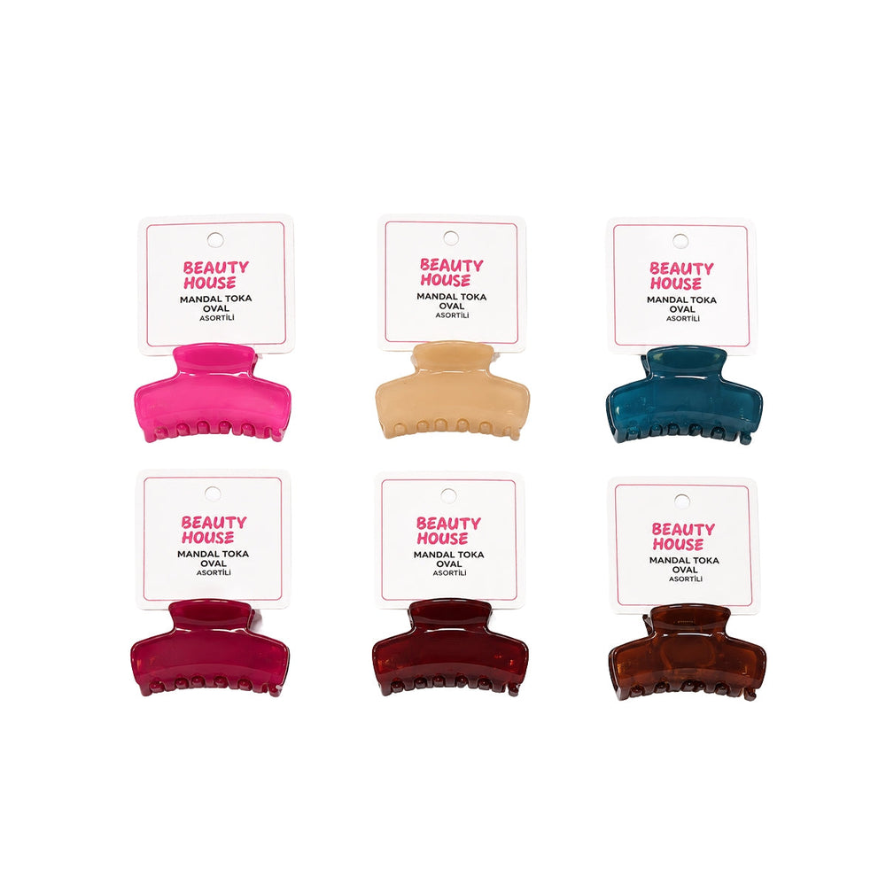 Beauty House Oval Claw Hair Clip for Daily Styling 1 pc