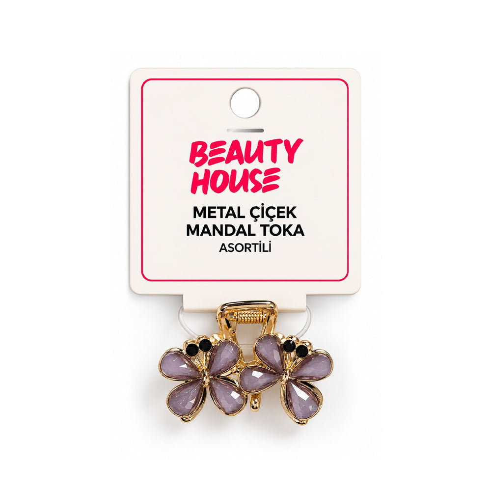 Beauty House Metal Flower Claw Clip Elegant Hair Accessory 1pc