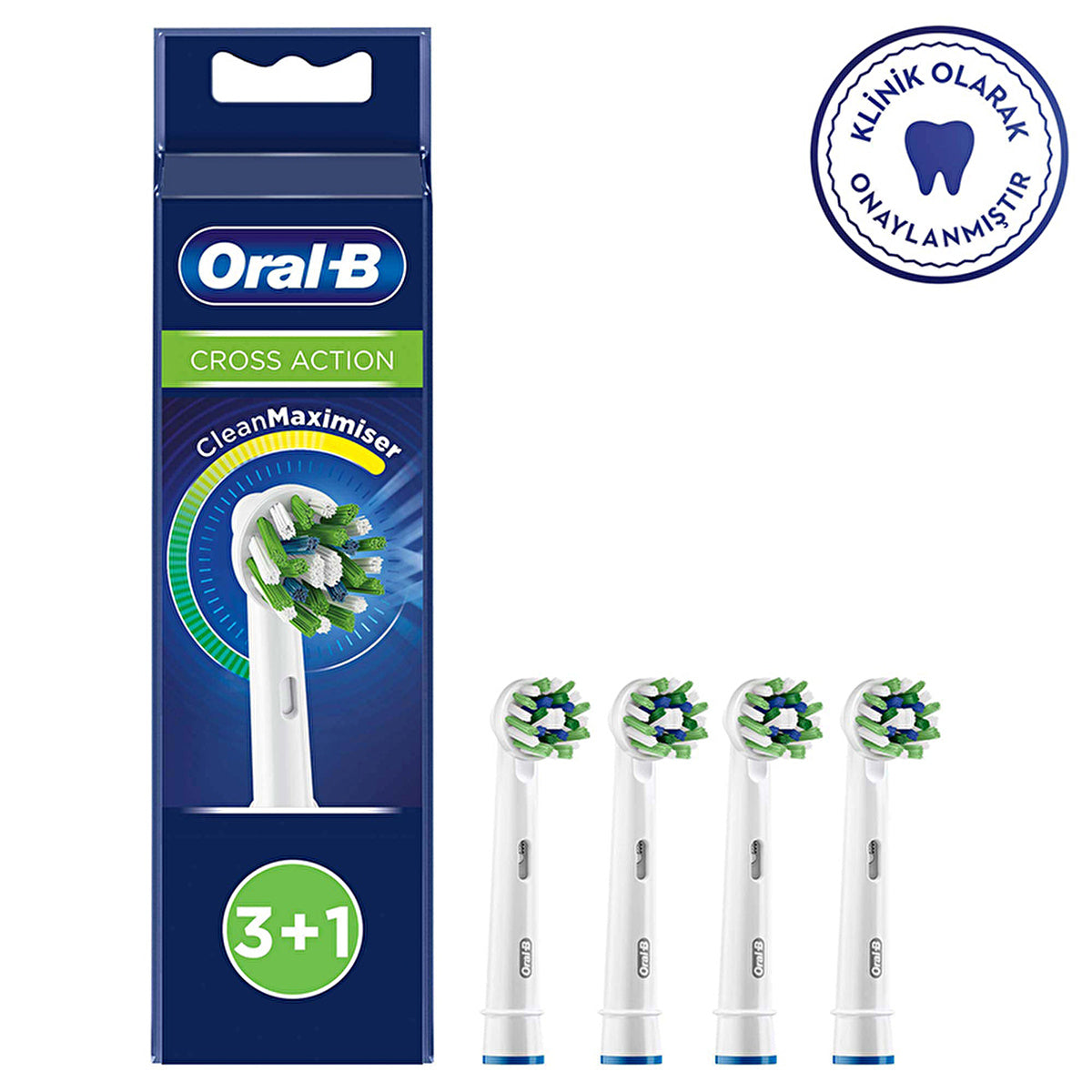 Oral-B CrossAction Clean Maximizer Replacement Heads 3+1 | Premium Quality - Image #3