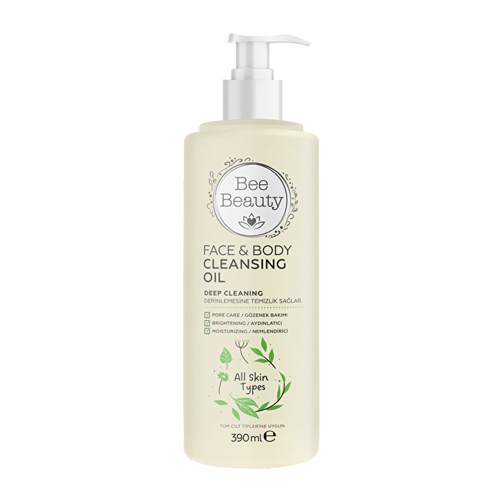 Bee Beauty Facial & Body Cleansing Oil 390ml - Gentle Cleanser | Hydrating