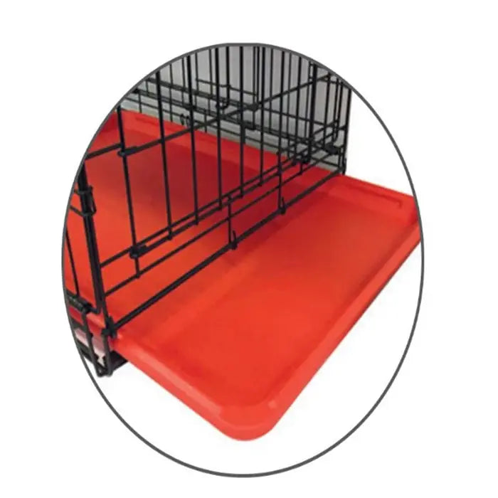 M-Pets Voyager Two-Door Small Dog Crate Red 61x46x48cm