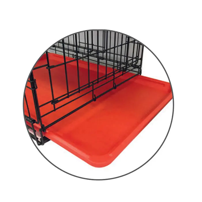 M-Pets Voyager Double Door Dog Crate Red 91x58x63cm