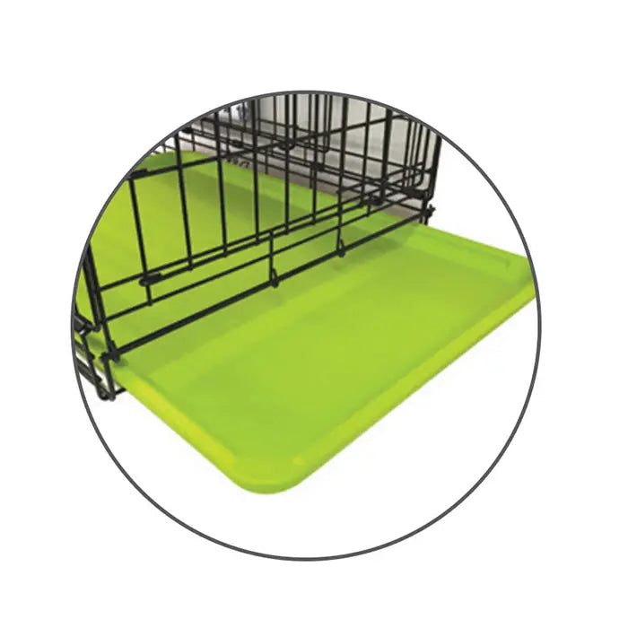 M-Pets Voyager Two-Door Medium Dog Crate Green 76x48x53cm