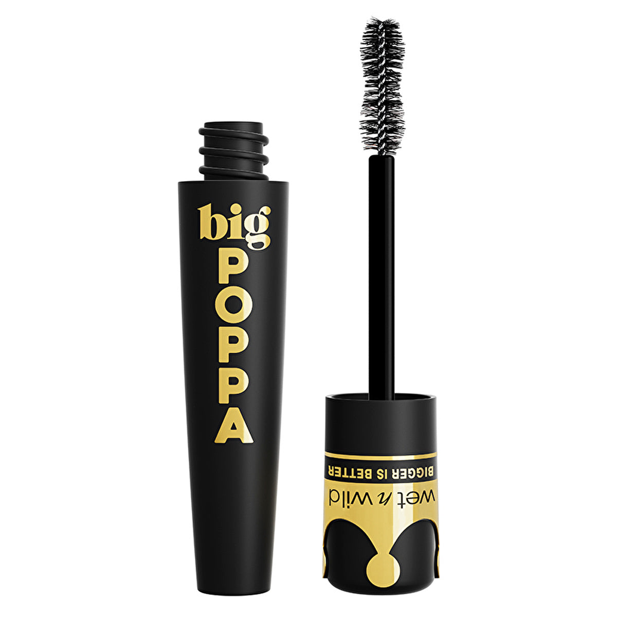 Wet n Wild Big Poppa Mascara Blackest Black - Volumizing & Lengthening | Cruelty-Free - Image #3