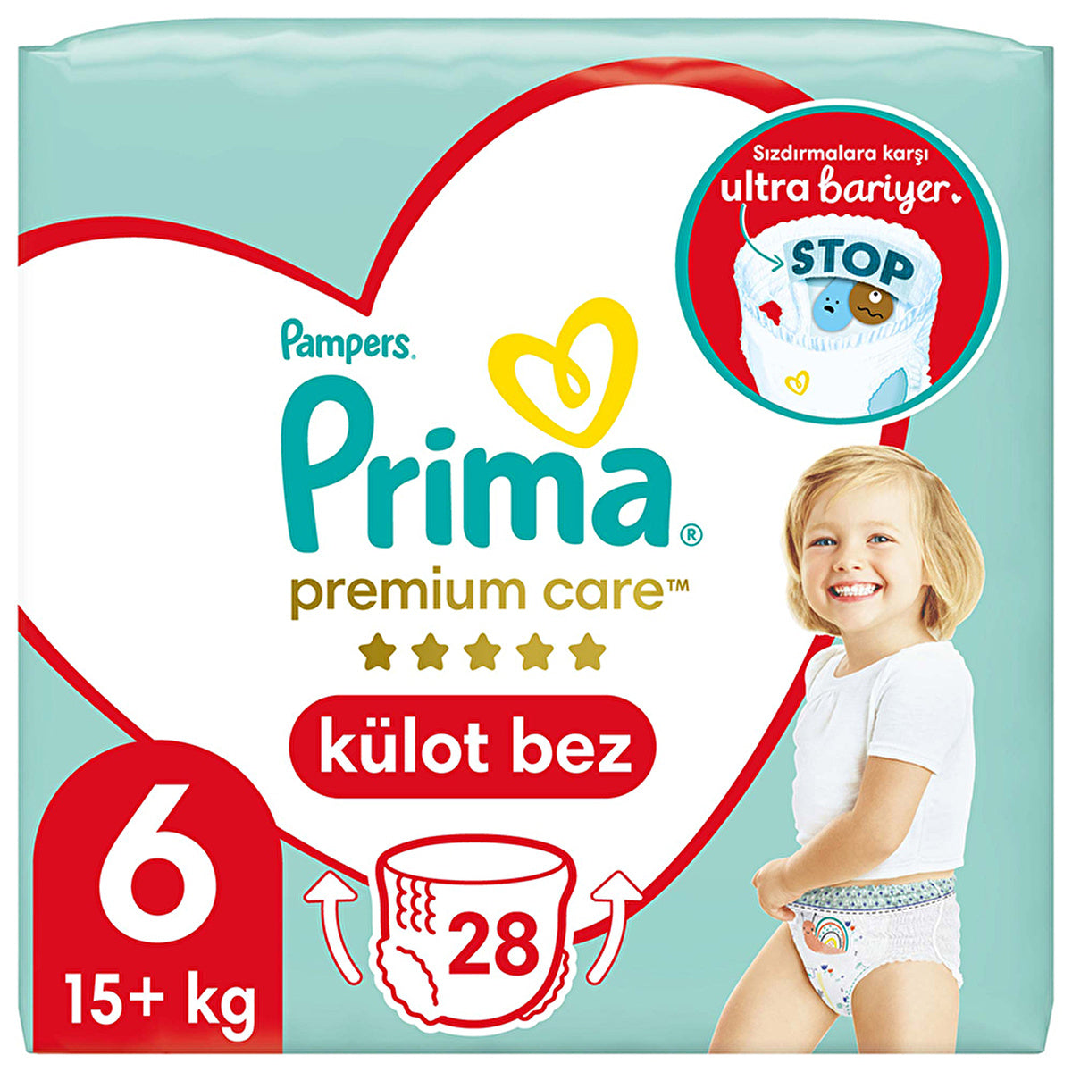 Prima Premium Care Baby Diapers Size 6 - 28 Count | Ultra Soft