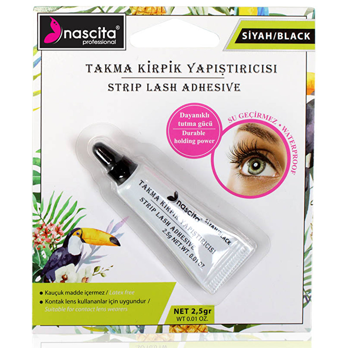 Nascita Black False Eyelash Glue 05 - Waterproof Formula | Durable Hold