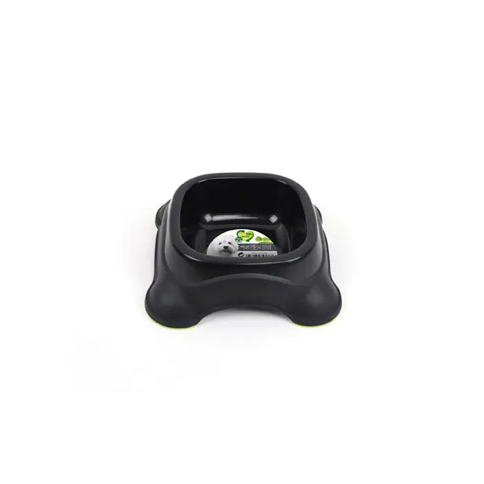 M-Pets Eco Plastic Pet Food Bowl Durable Black 475ml