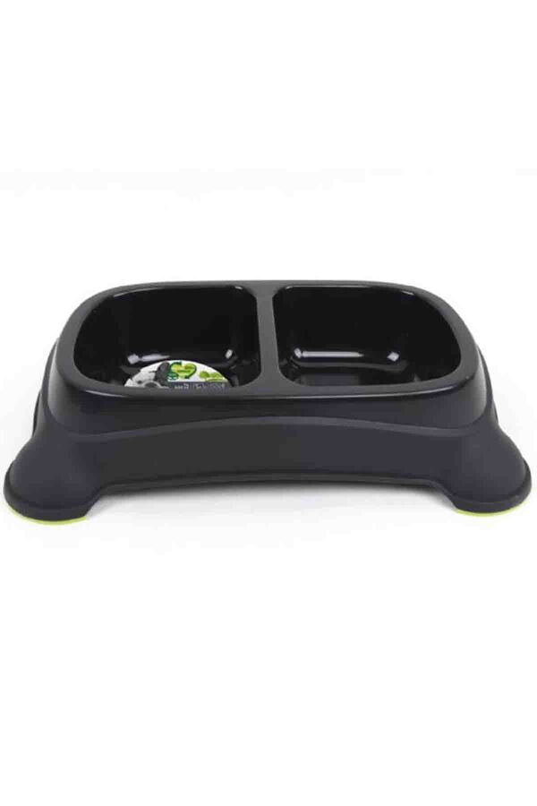 M-Pets Eco Double Plastic Pet Feeding Bowl 2x650ml