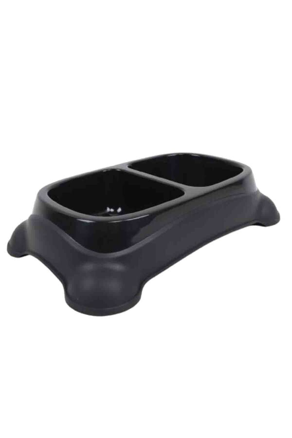 M-Pets Eco Double Plastic Pet Bowl for Food and Water 2x950ml