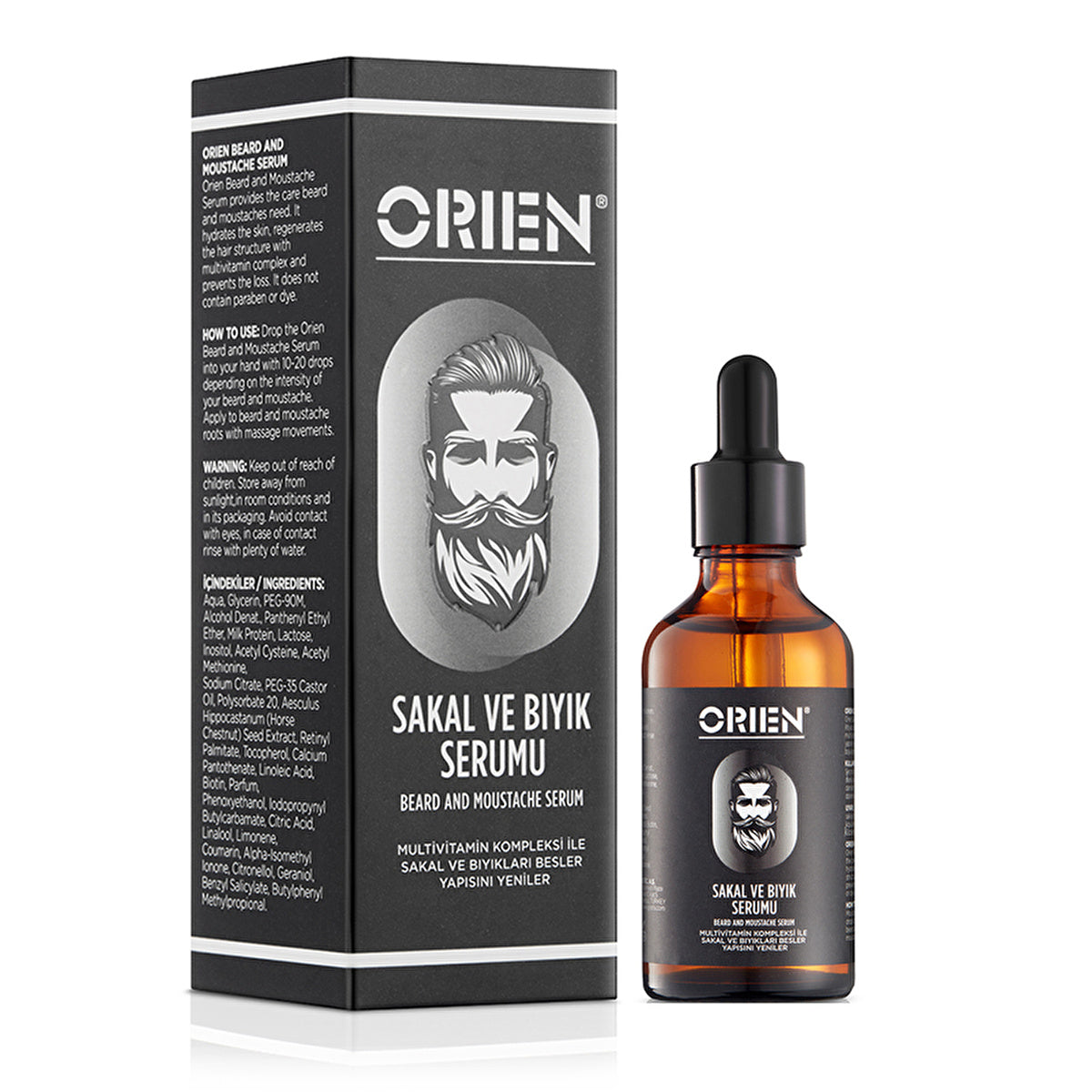 Orien Beard and Mustache Serum 50ml - Nourishing Formula | Paraben-Free - Image #3