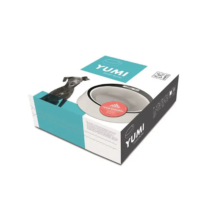 M-Pets Yumi Smart Digital Weighing Pet Food Bowl White