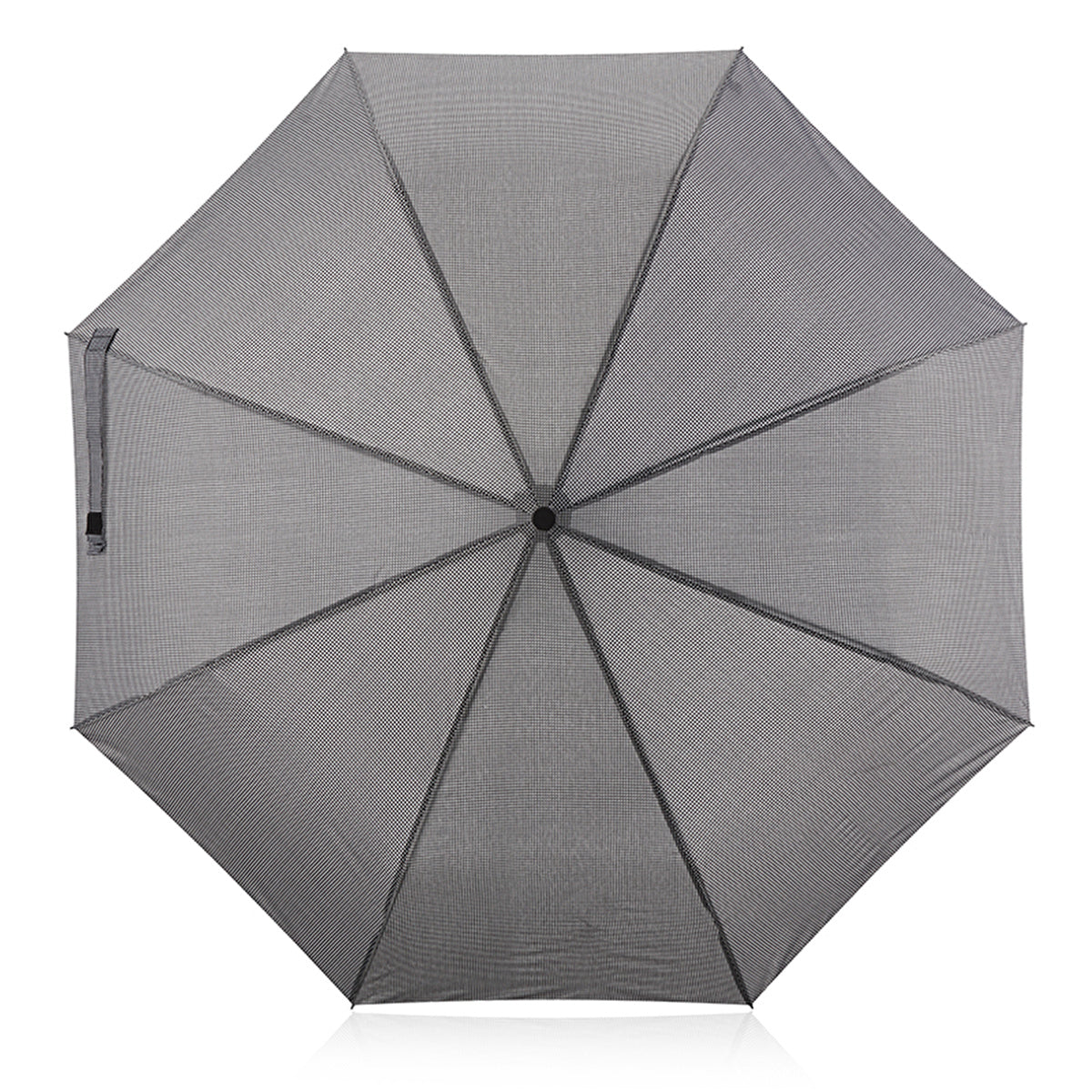 Eklips Black Houndstooth Automatic Umbrella - Compact Design - Image #1