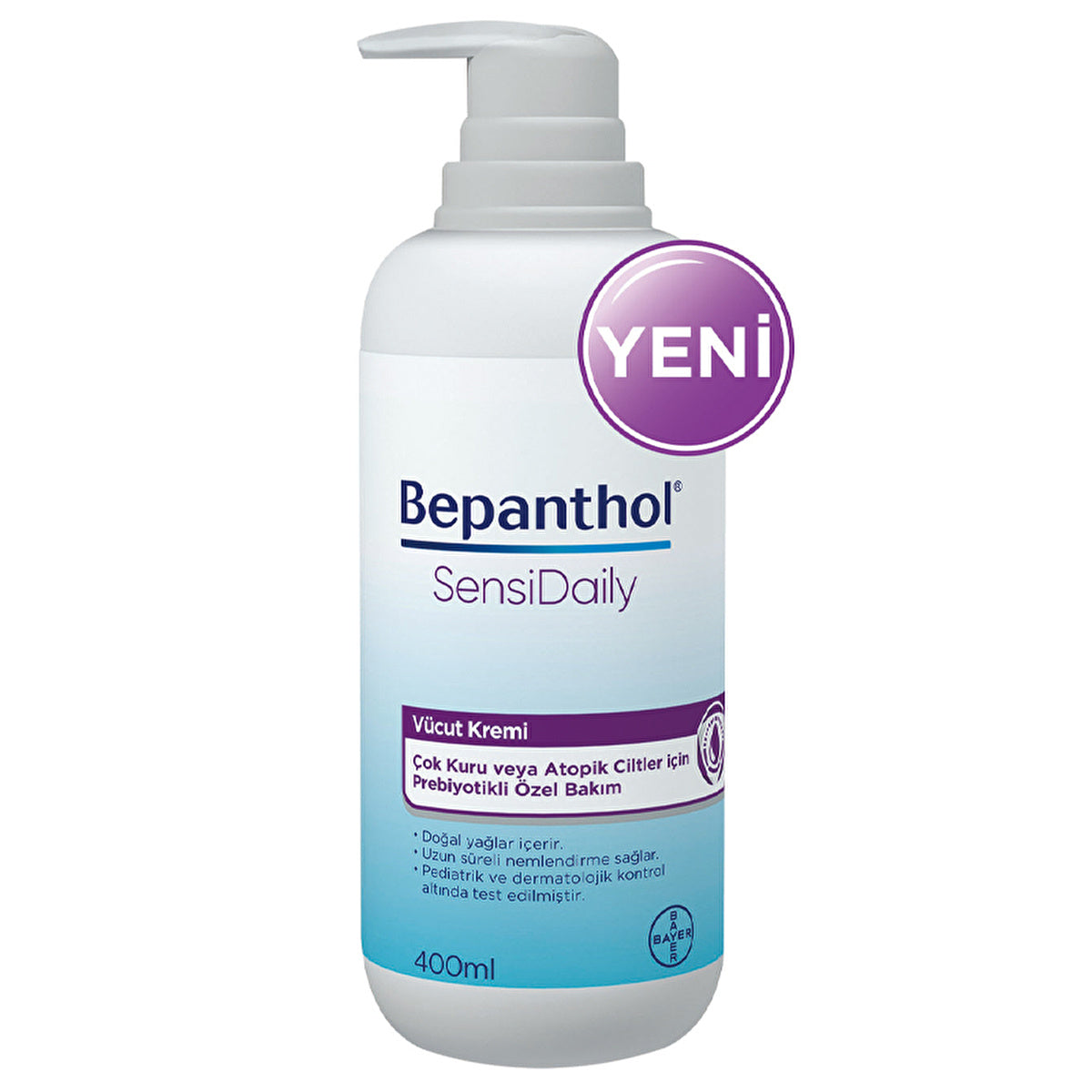 Bepanthol SensiDaily Body Cream 400ml - Prebiotic Moisturizer | Sensitive Skin