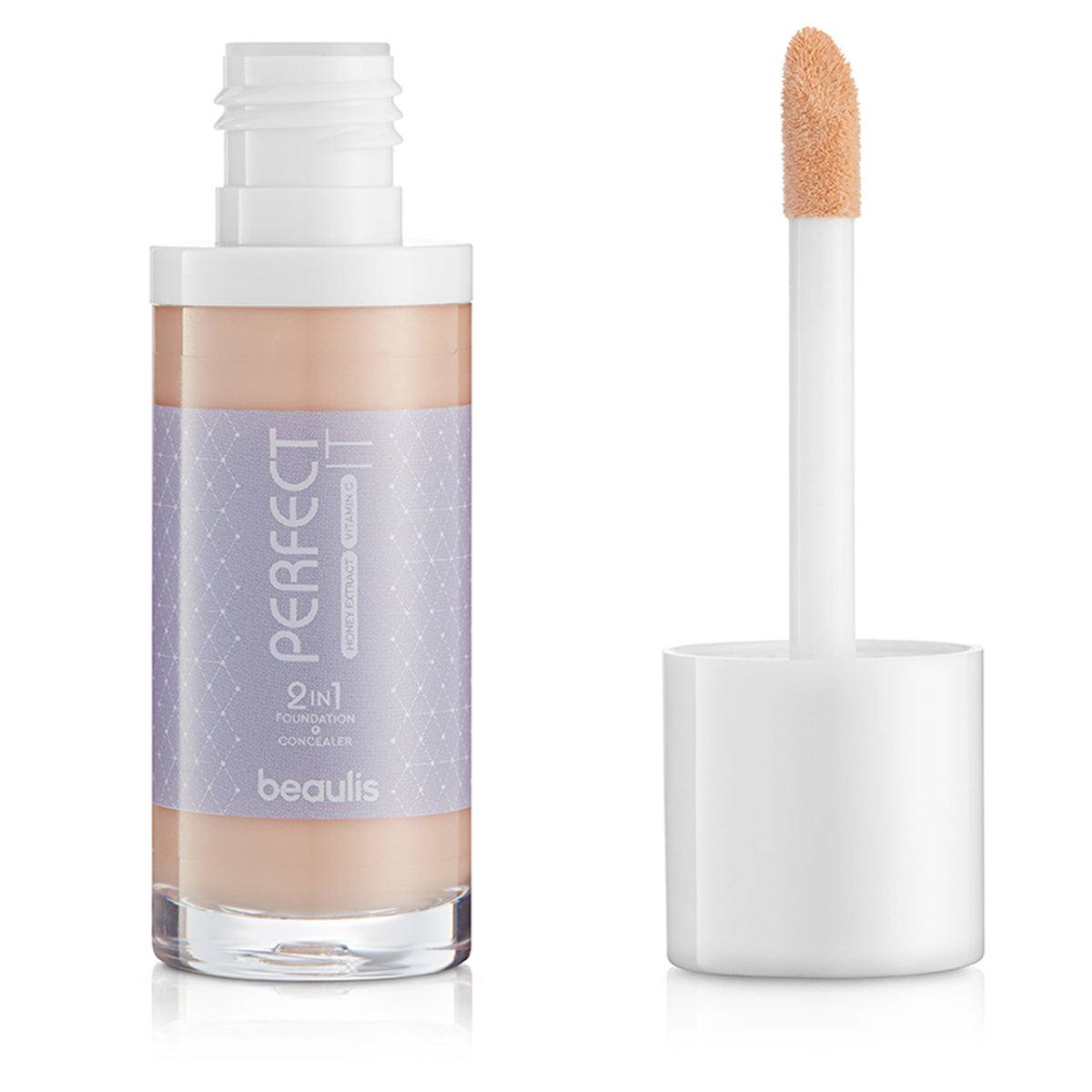 Beaulis Perfect It 2 in 1 Foundation & Concealer 132 Pale Almond | Long-Lasting