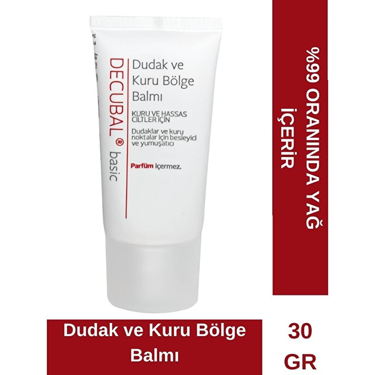 Decubal Basic Lip And Dry Area Balm 30ml - Intensive Care | Sweden