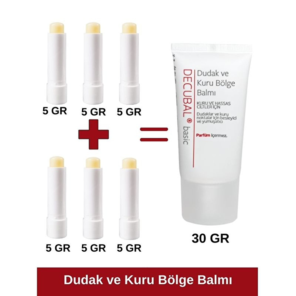 Decubal Basic Lip And Dry Area Balm 30ml - Intensive Care | Sweden