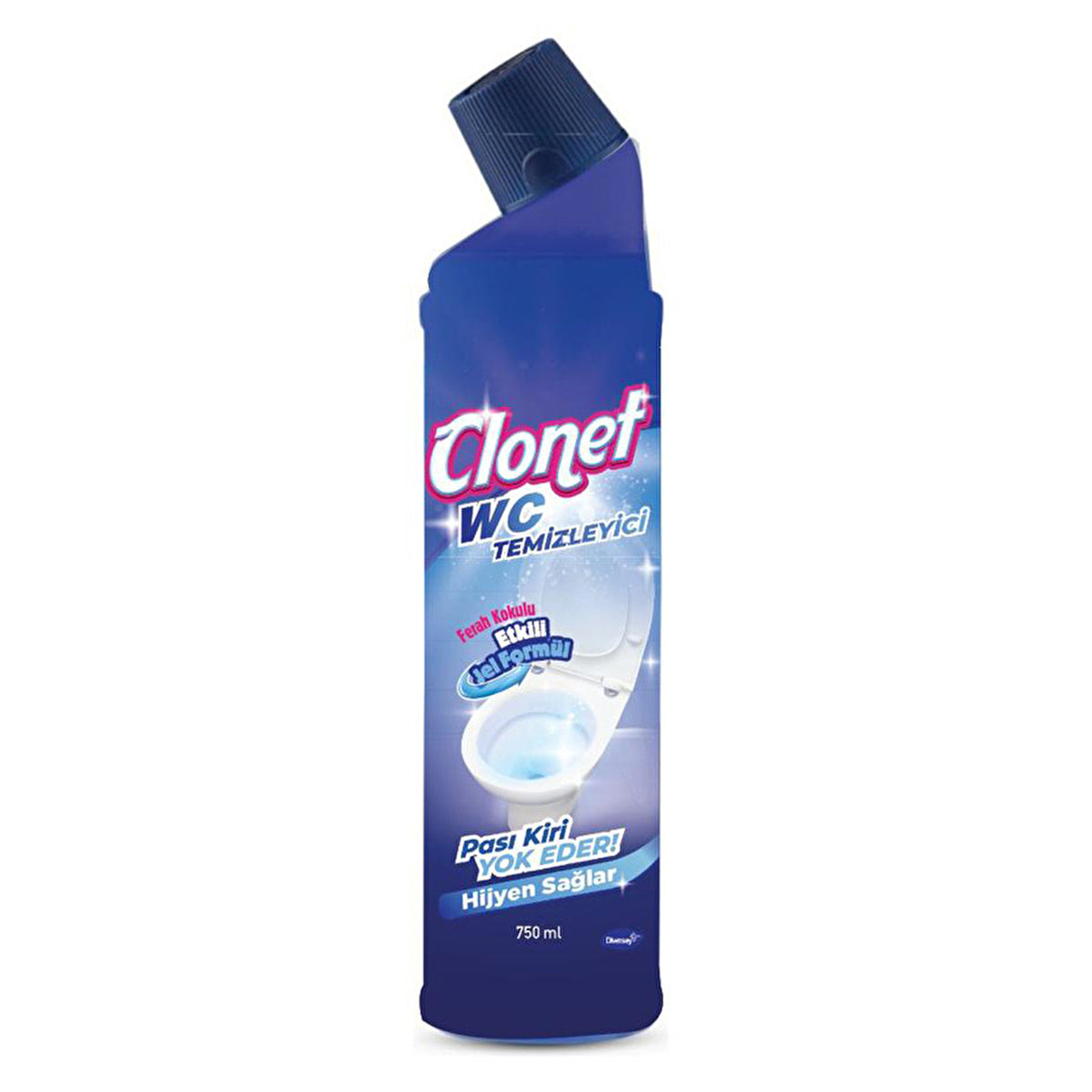 Diversey Clonet Toilet Cleaner 750ml - Powerful Gel Formula | Blue - Image #1