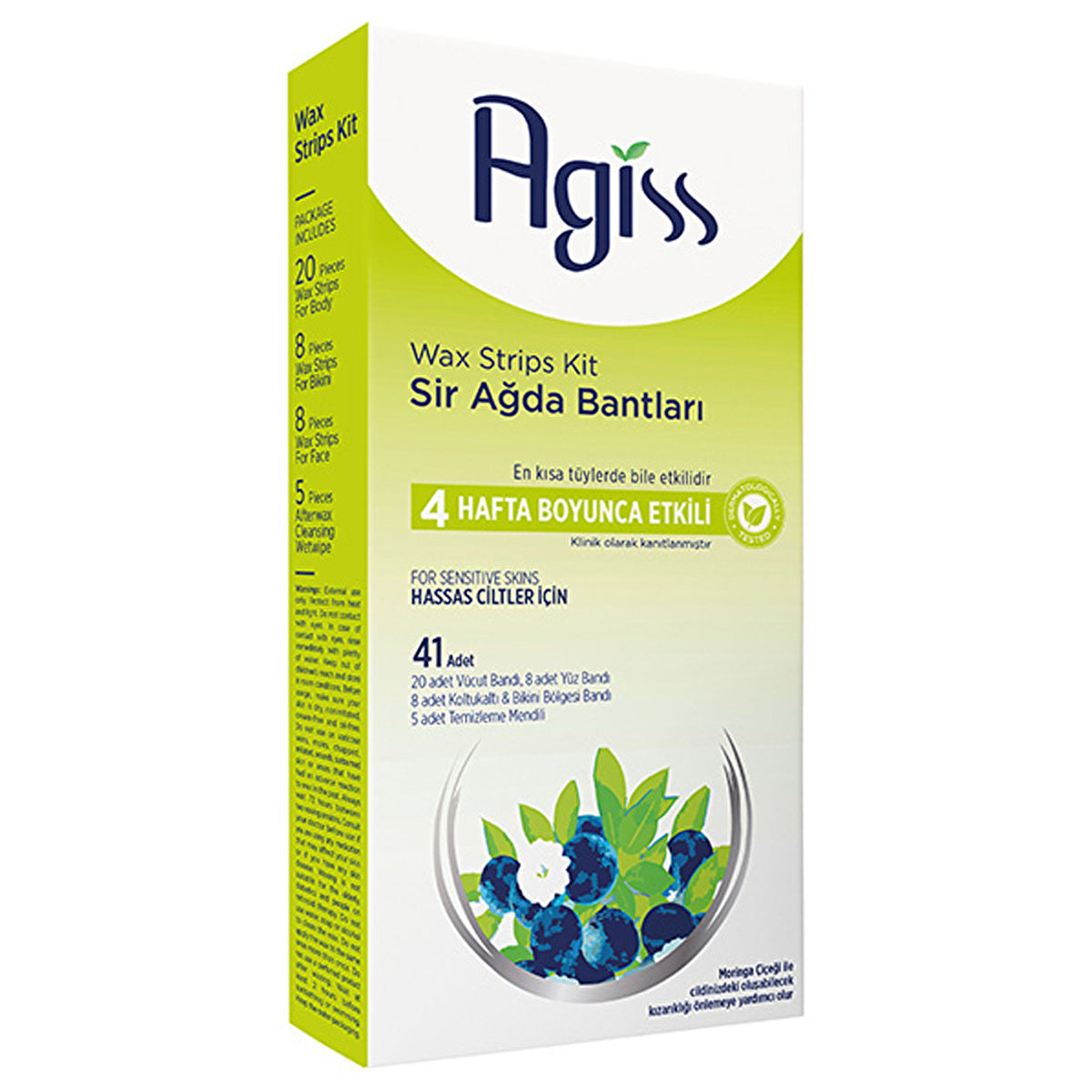 Agiss Wax Strips for Sensitive Skin - 41 Count | Body, Face, Bikini - Image #2