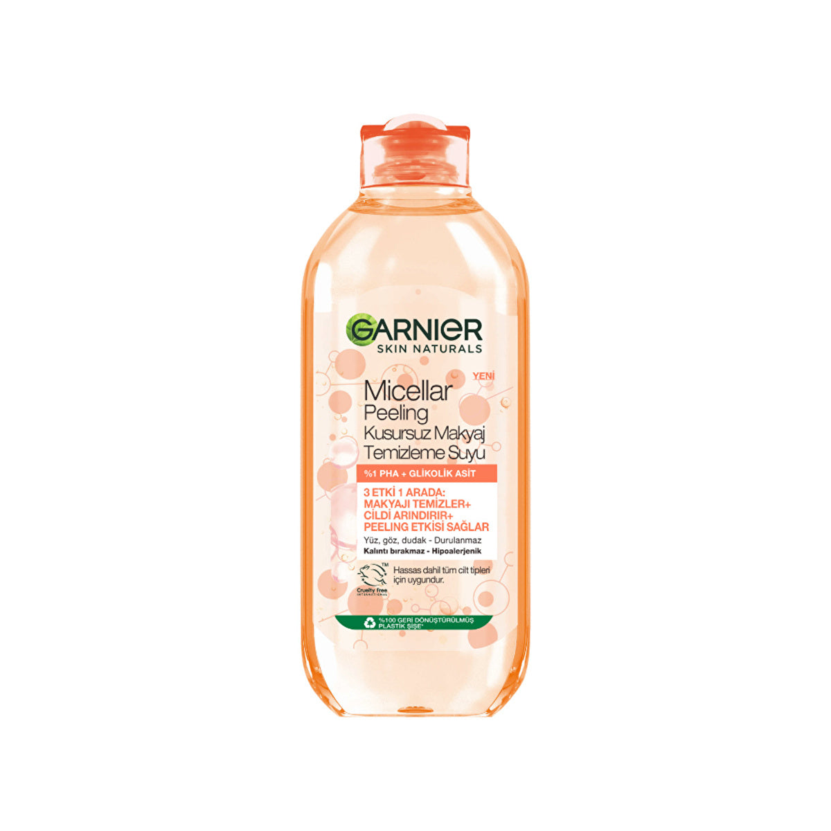 Garnier Micellar Peeling Makeup Remover 400ml - 3-in-1 Cleansing