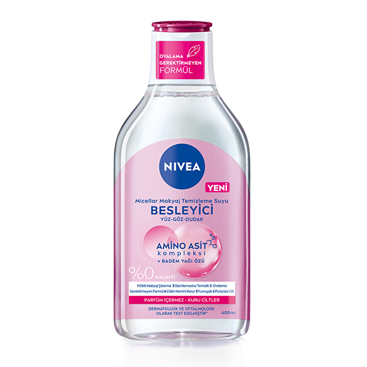 Nivea Nourishing Micellar Cleanser 13.5 Fl Oz - Gentle Makeup Remover | Face, Eyes, Lips