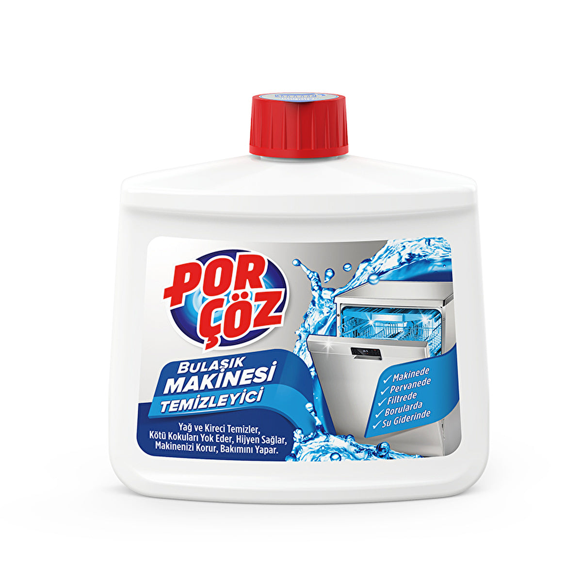 Porcoz Dishwasher Cleaner 250ml - Eliminates Grease & Odors | Hygiene Care