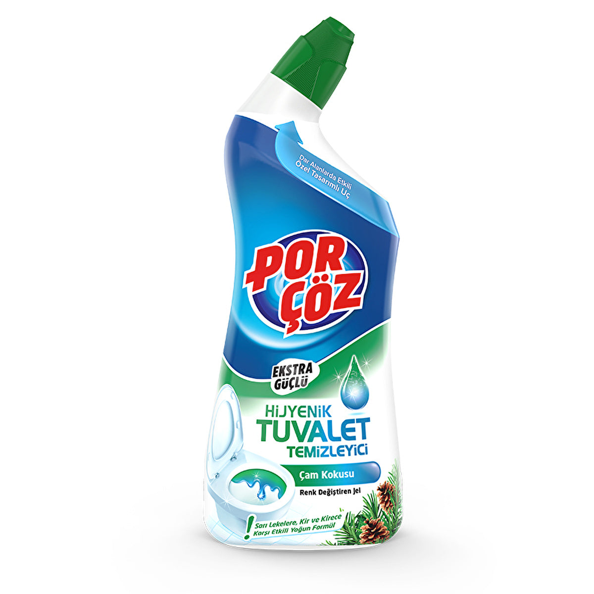 Porcoz Toilet Cleaner Gel Pine Scent - 750ml | Extra Strong Formula - Image #1