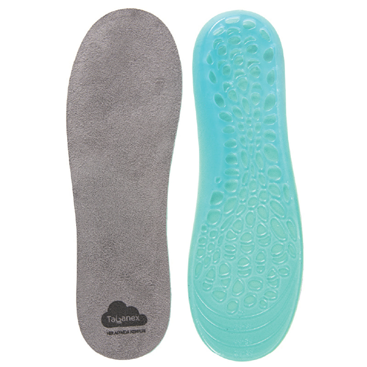 Tabanex Men's Perforated Performance Gel Insole | Comfort & Flexibility