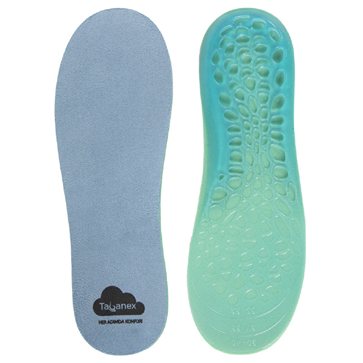 Tabanex Women's Perforated Gel Insole - Comfortable Support | Chilly Design