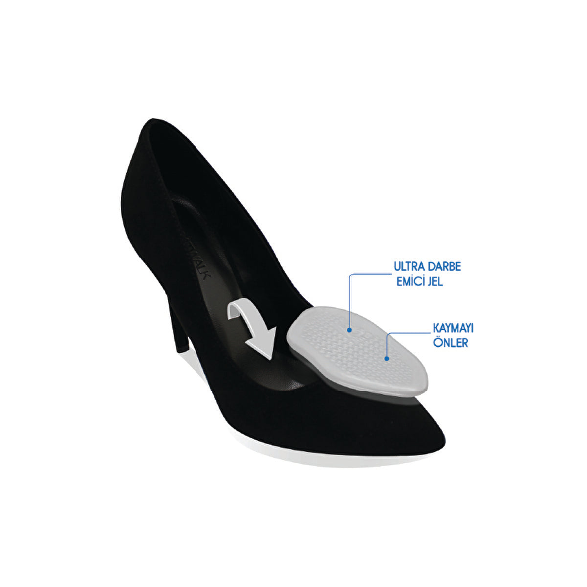 Tabanex Soft Point Gel Insoles for High Heels - Comfortable Fit | Women's Footwear