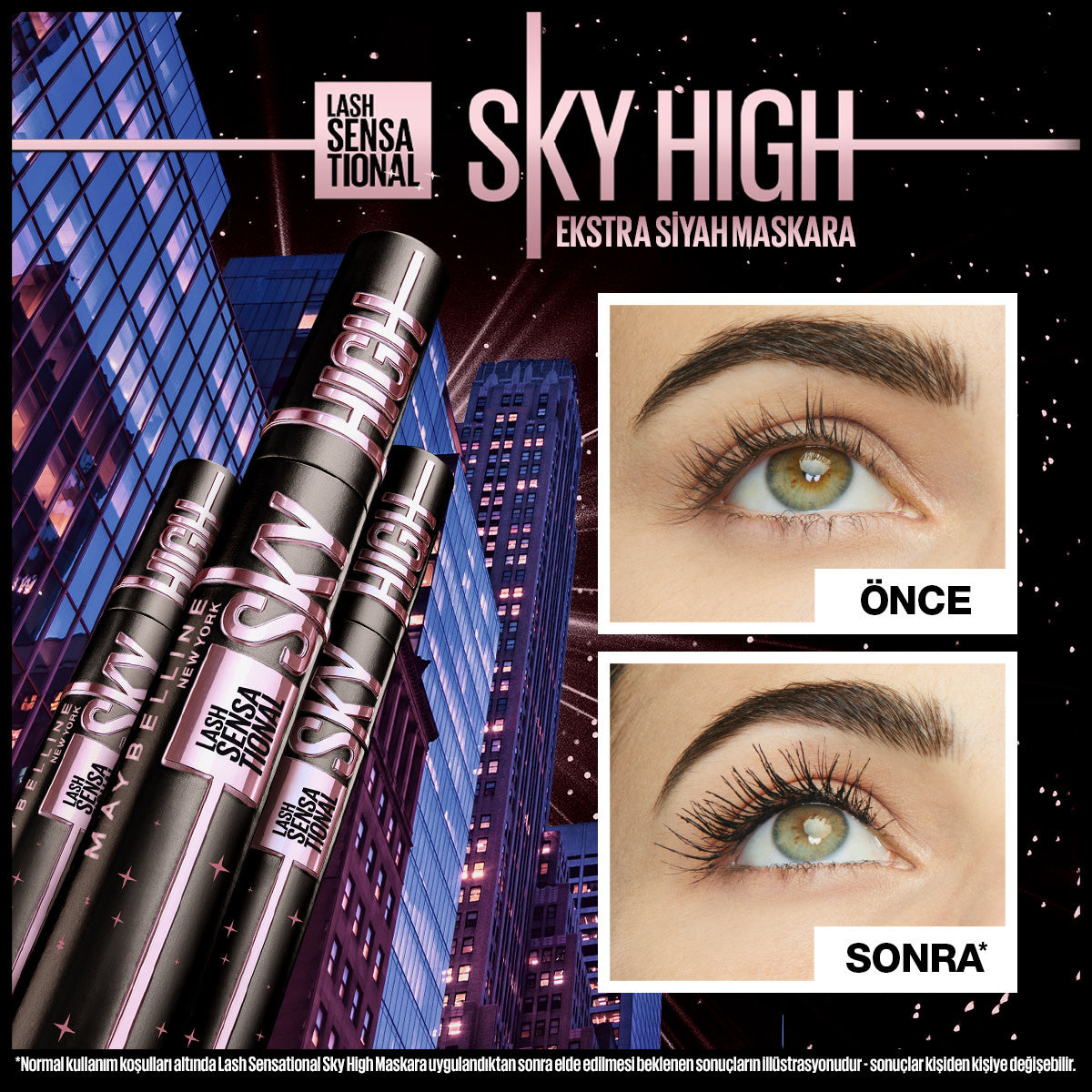 Maybelline Lash Sensational Sky High Cosmic Black Mascara - Extra Black