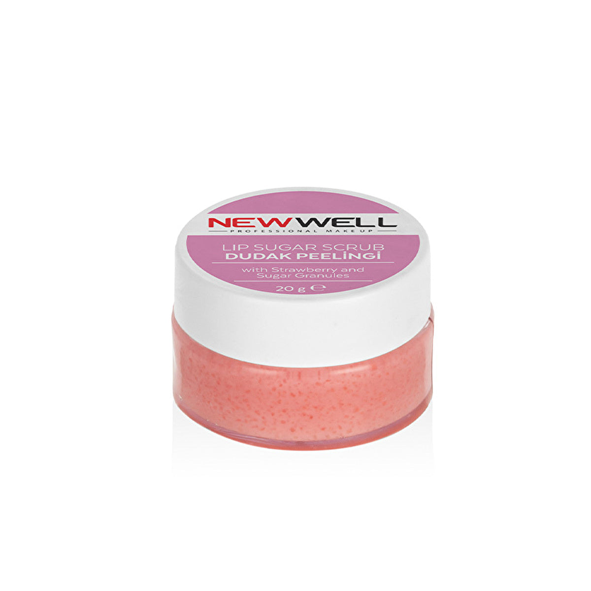 Strawberry Lip Scrub - Hydrating Exfoliator | New Well | 5 Oz - Image #1