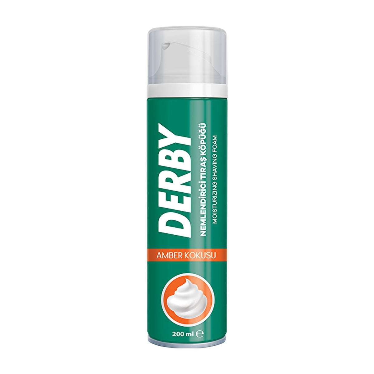 Derby Shaving Foam Amber Scent 200ml - Moisturizing Formula | All Skin Types - Image #1