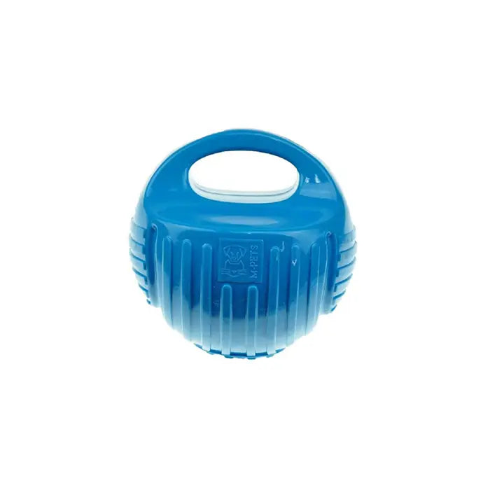 M-Pets Arco Ball Durable Rubber Dog Toy Blue Medium
