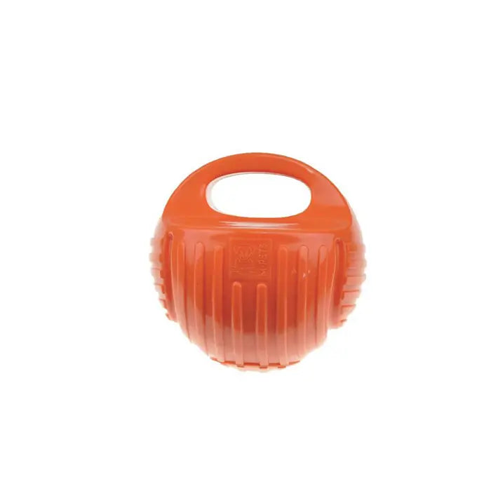 M-Pets Arco Ball Rubber Dog Toy Durable Fetch Ball Medium Orange