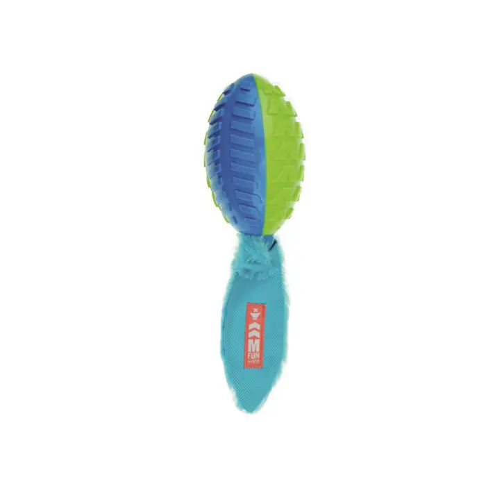 M-Pets Shelly Rubber Blue & Green Dog Toy for Active Play