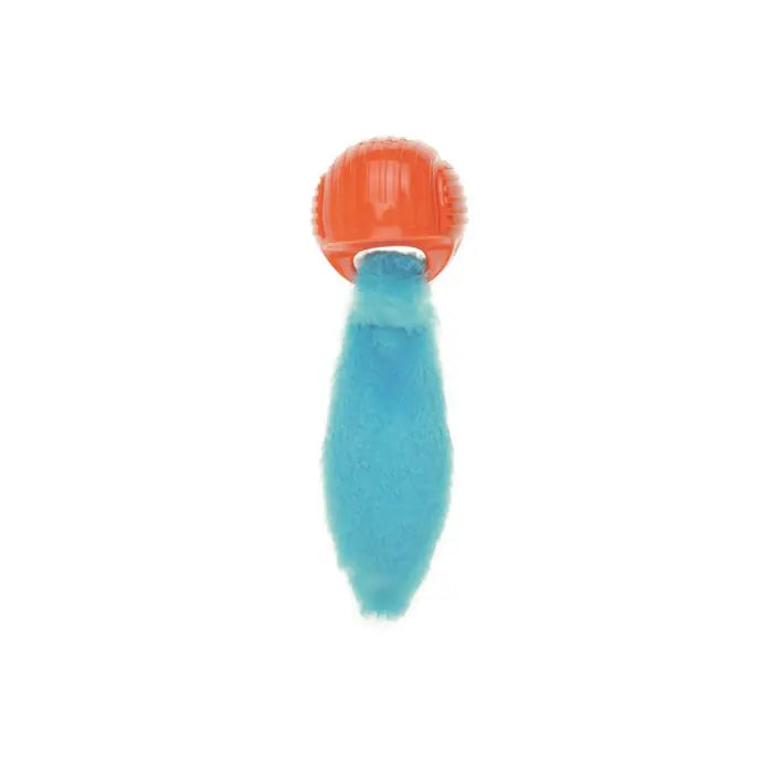 M-Pets Foxball Rubber Dog Toy Orange & Blue Durable Play Ball