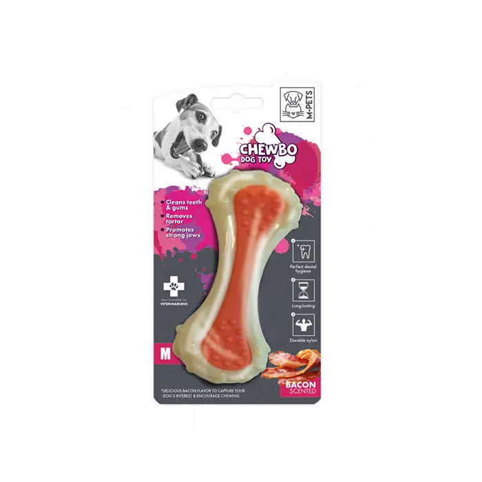 M-Pets Chewbo Choppy Dental Meat-Flavored Dog Toy Medium