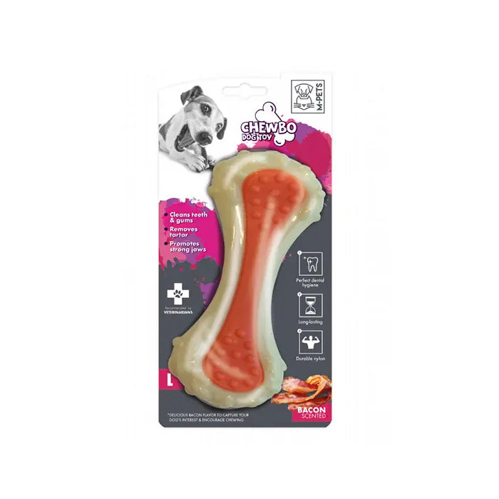 M-Pets Chewbo Choppy Dental Meat Flavored Dog Toy Large