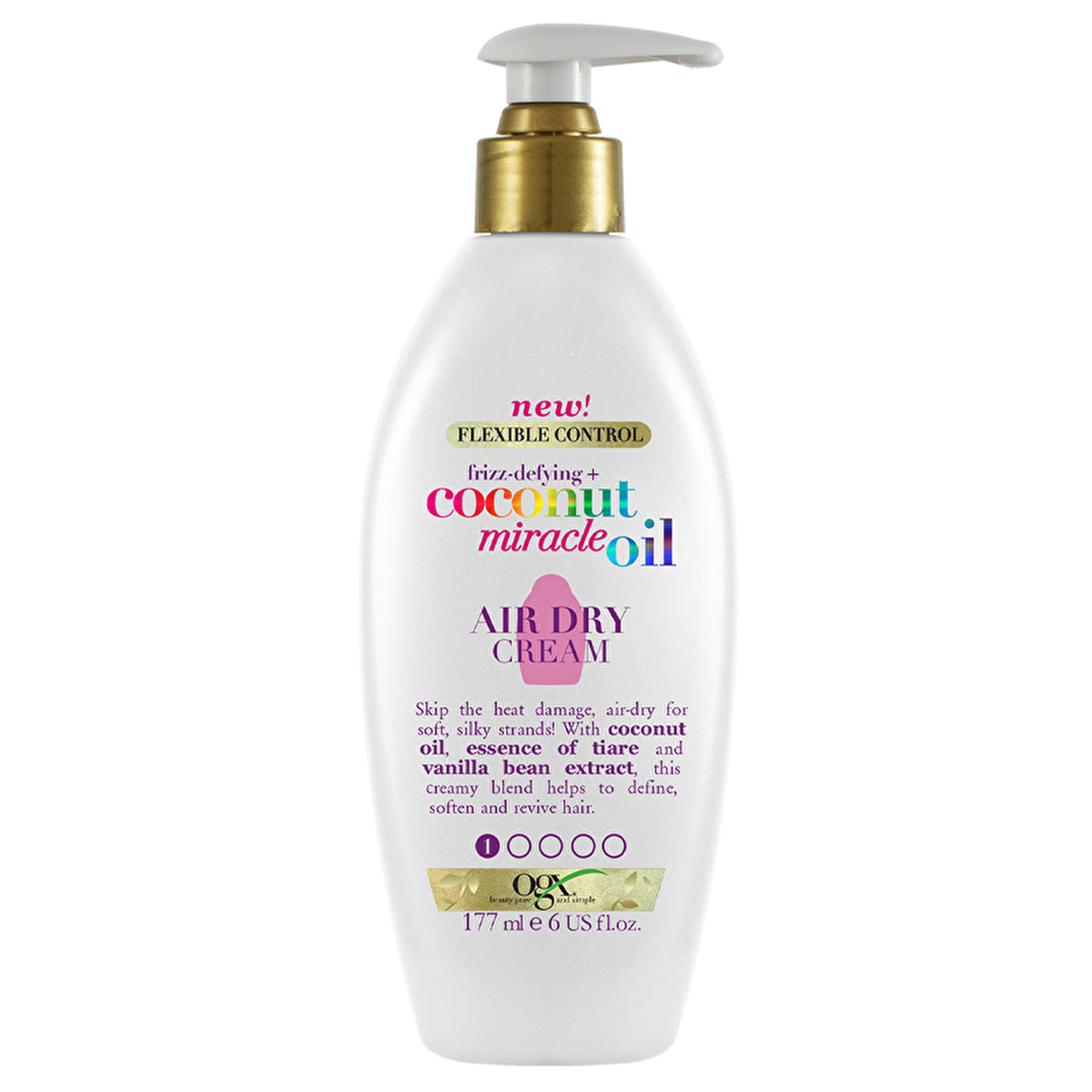 OGX Coconut Miracle Oil Air Dry Cream 6oz - Smoothing Treatment | Hair Care