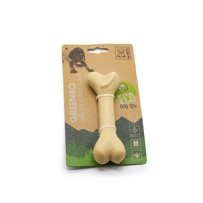 M-Pets Greenbo Natural Dog Toy Durable Play Bone Medium