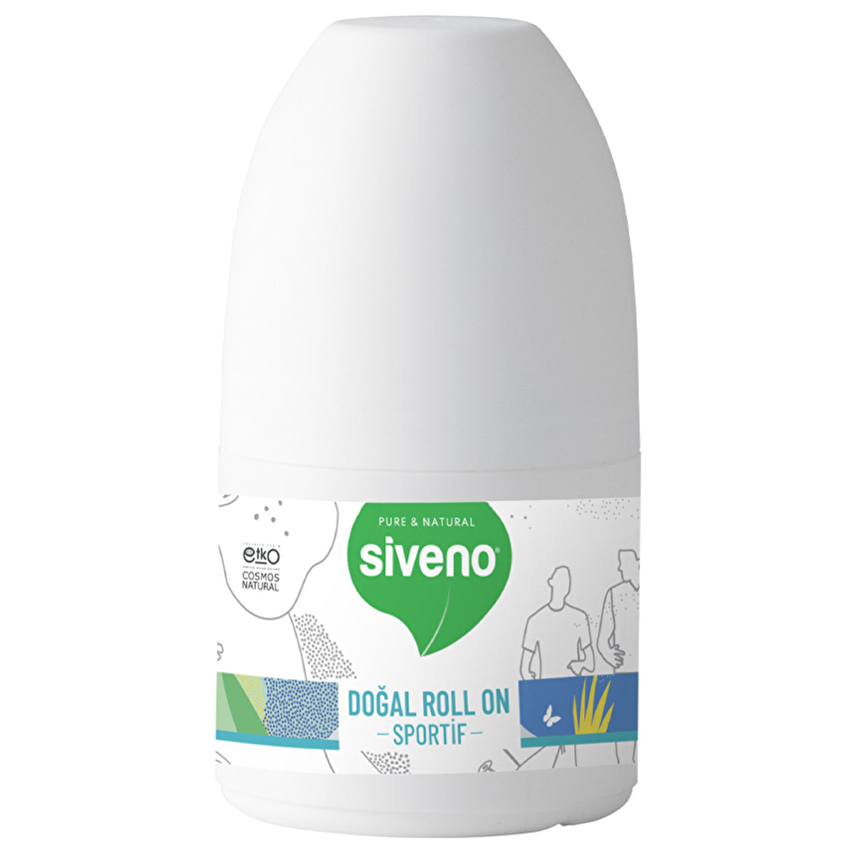 Siveno Natural Sportive Deodorant Roll-On 50ml - Unisex Formula