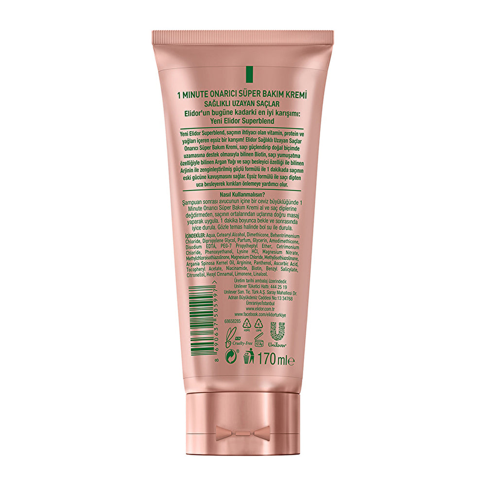 Elidor 1 Minute Repair Super Hair Care Cream 5.7 oz - Healthy Growth - Image #4