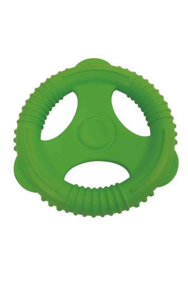M-Pets Air Toss Wheel Durable Floating Dog Toy Green 22x22x3.4cm