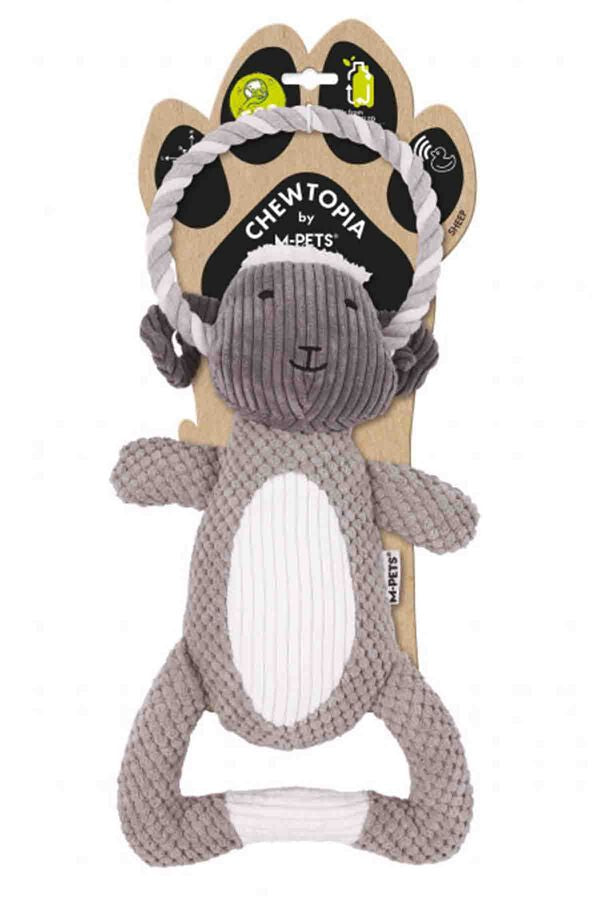 M-Pets Eco Chewtopia Sheep Dog Toy Recycled Plastic 33cm